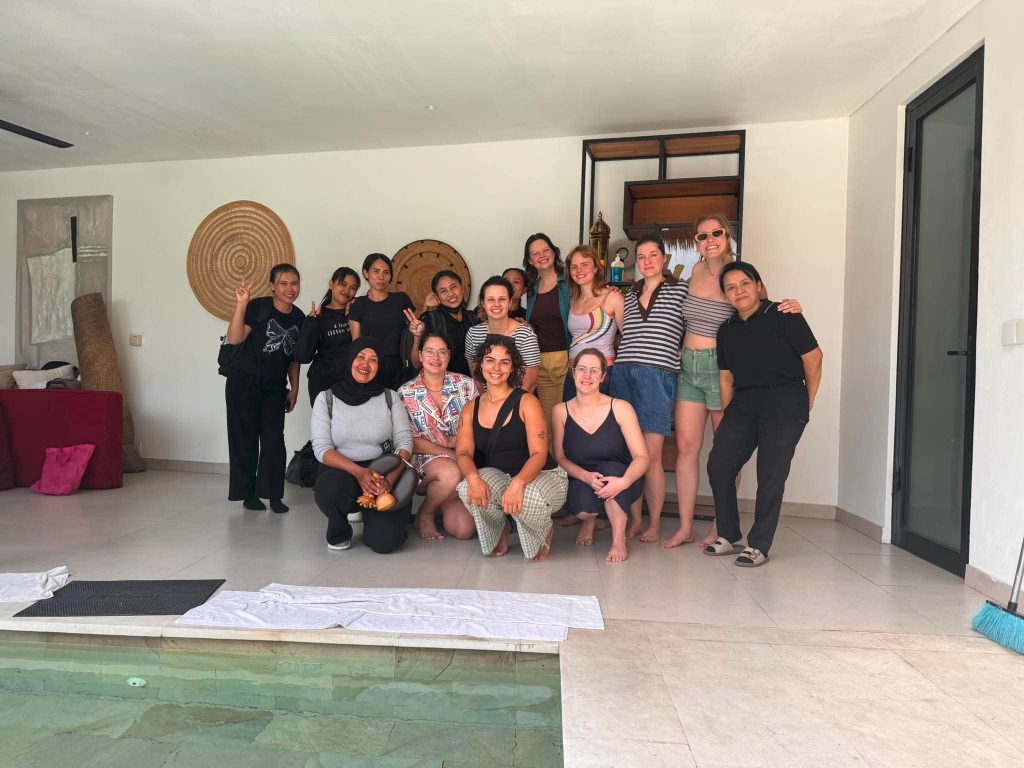 Group of clients enjoying their time at Dewi Sri Home Spa